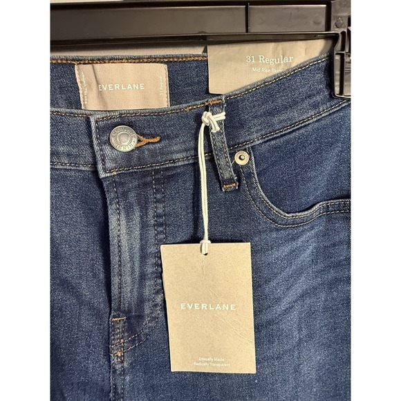 Everlane Skinny Jeans Womens 31 MidRise Medium Wash - Picture 3 of 7